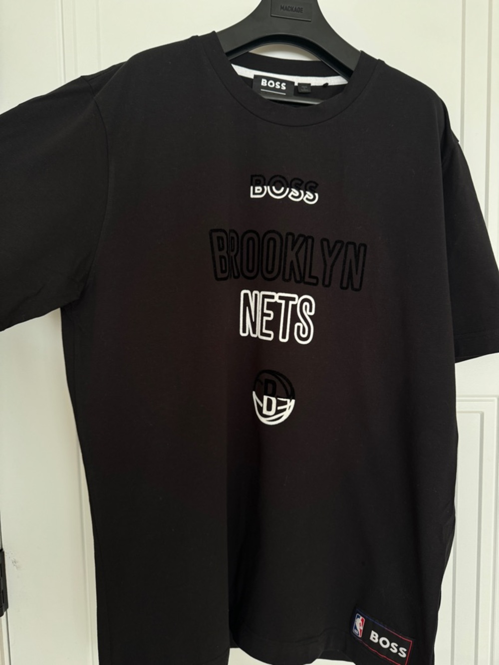 BOSS Black NBA Logo Tag Crewneck